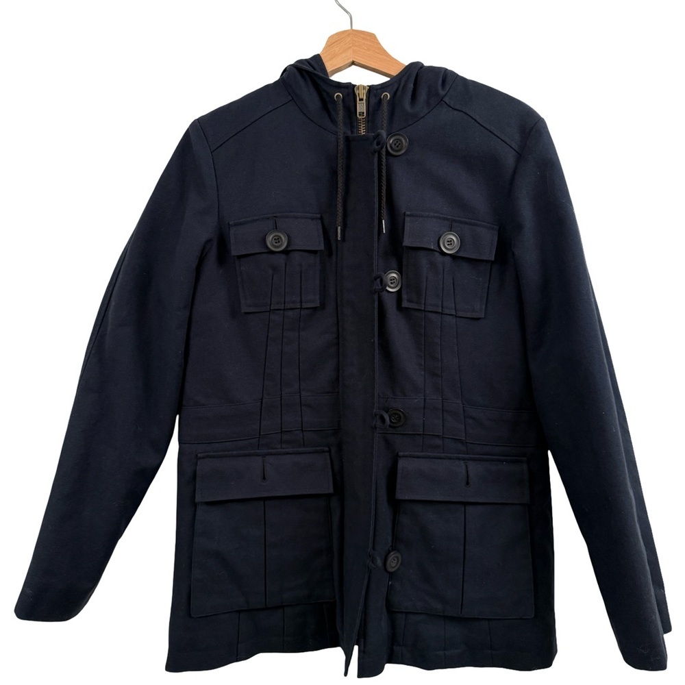 INC International Concepts Navy Military Jacket